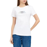 T-Shirt Women White Armani Exchange Camiseta